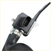 Black plastic electrical connector with three pins on exhaust gas recirculation valve for ford ranger bronco 2.3l