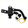 Black plastic and metal exhaust gas recirculation valve with black rubber hoses white o-ring and yellow gasket for ford ranger bronco 2.3l