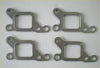 Four metallic gray exhaust manifold gaskets arranged in a square for challenger l200 mitsubishi shogun 2.8td 2.8tdi 4m40t