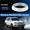 Silver textured exhaust pipe donut gasket with diamond pattern for toyota 4runner 2003-2009