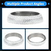 Silver-toned bangle with textured hammered finish and sleek inner band for exhaust pipe flange gasket use