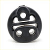 Black rubber circular engine mount with multiple holes for exhaust pipe support on toyota hilux kun122 2005-2015