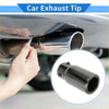 Shiny black exhaust tip with sleek cylindrical design and polished metallic finish for toyota land cruiser prado 150