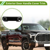 Black exterior door handle cover trim for toyota tundra 2022-2025 matte finish abs with sleek modern design