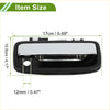 Black plastic exterior door handle for toyota with chrome finished pull lever front right side