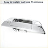 Silver tone chrome finished exterior door tailgate handle cover for toyota with sleek modern design and pull mechanism