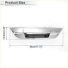 Chrome finished sleek silver tone exterior door tailgate handle cover for toyota with polished metallic finish back view