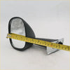 Black plastic exterior fender mirror with silver reflective surface and metallic bracket for toyota hilux 1968-1983