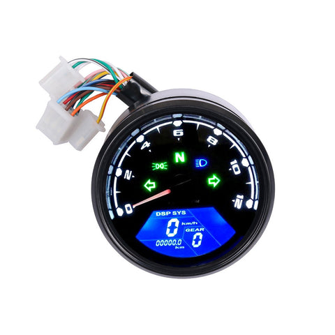 Universal Digital Motorcycle Odometer Speedometer Tachometer Gauge to suit — image 2