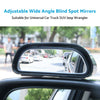 Car Side Blind Spot Mirror (Pair) to suit Universal Fit Adjustable Wide Angle — image 2