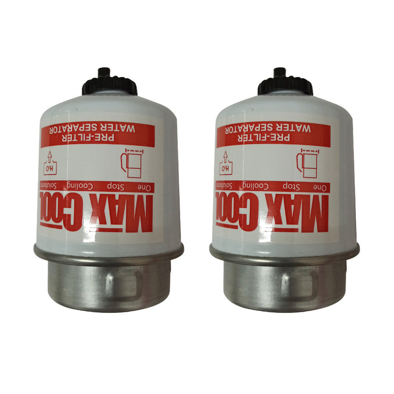 2x 3.6in 30 Micron Fuel Filter Element (Pair) to suit Toyota Amarok — image 1
