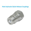 Hydraulic Quick Release Coupling 1/2 inch BSP (Pair) to suit Tractor Loader Male — image 2