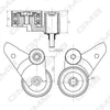 GMB Tensioner Pulley Timing Belt GTC0290