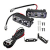 2x Super Bright 3-LED Daytime Running Lights (DRL) White (Pair) to suit Universal — image 1