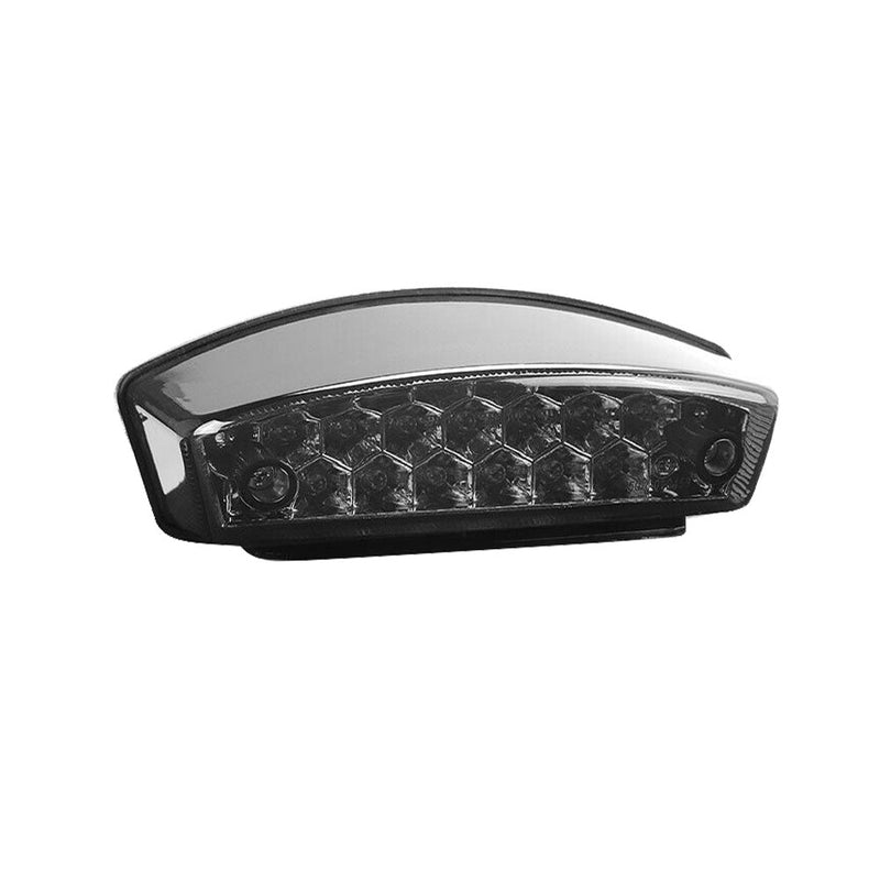 Universal Smoke LED Tail Brake Light With License Plate Light to suit Motor — image 1