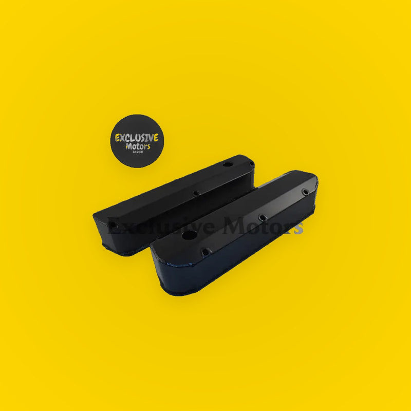 Fabricated Black Aluminum Tall Valve Covers for Ford SB (1962-2001)