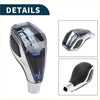 Chrome finished faux crystal 5 speed gear shift knob with blue transparent housing black grip and usb port for toyota 4runner