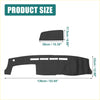 Black faux leather dashboard cover for toyota hiace 200 series 2004 with sleek contoured design and precise cutouts