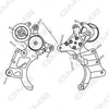 GMB Belt Tensioner V-Ribbed Belt GAT32430