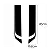 2x Black Racing Hood Stripe Decals (Pair) to suit Universal Cars — image 5