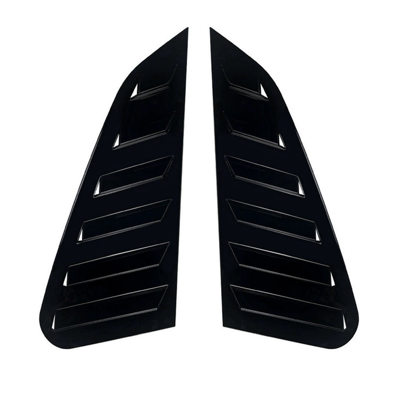 2x Gloss Black Rear Window Louvers (Pair) to suit Subaru Impreza WRX — image 1