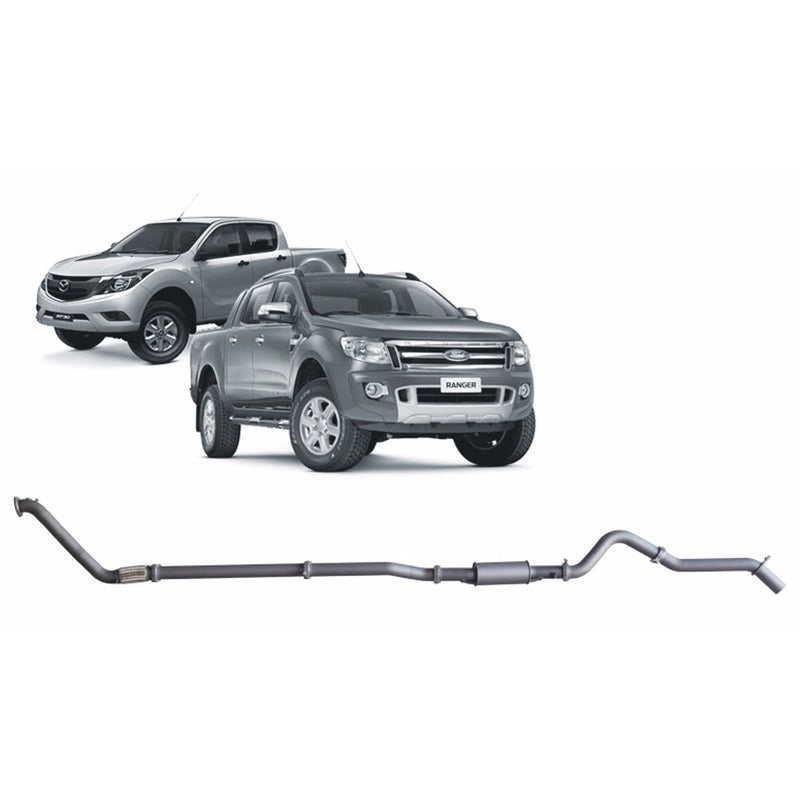 Redback Extreme Duty Exhaust 3in Turbo Back (No Cat With