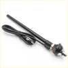 Black fender antenna with coiled cable and metallic connector for Mazda B2000 B2200 B2600 Bravo 1985 to 1998