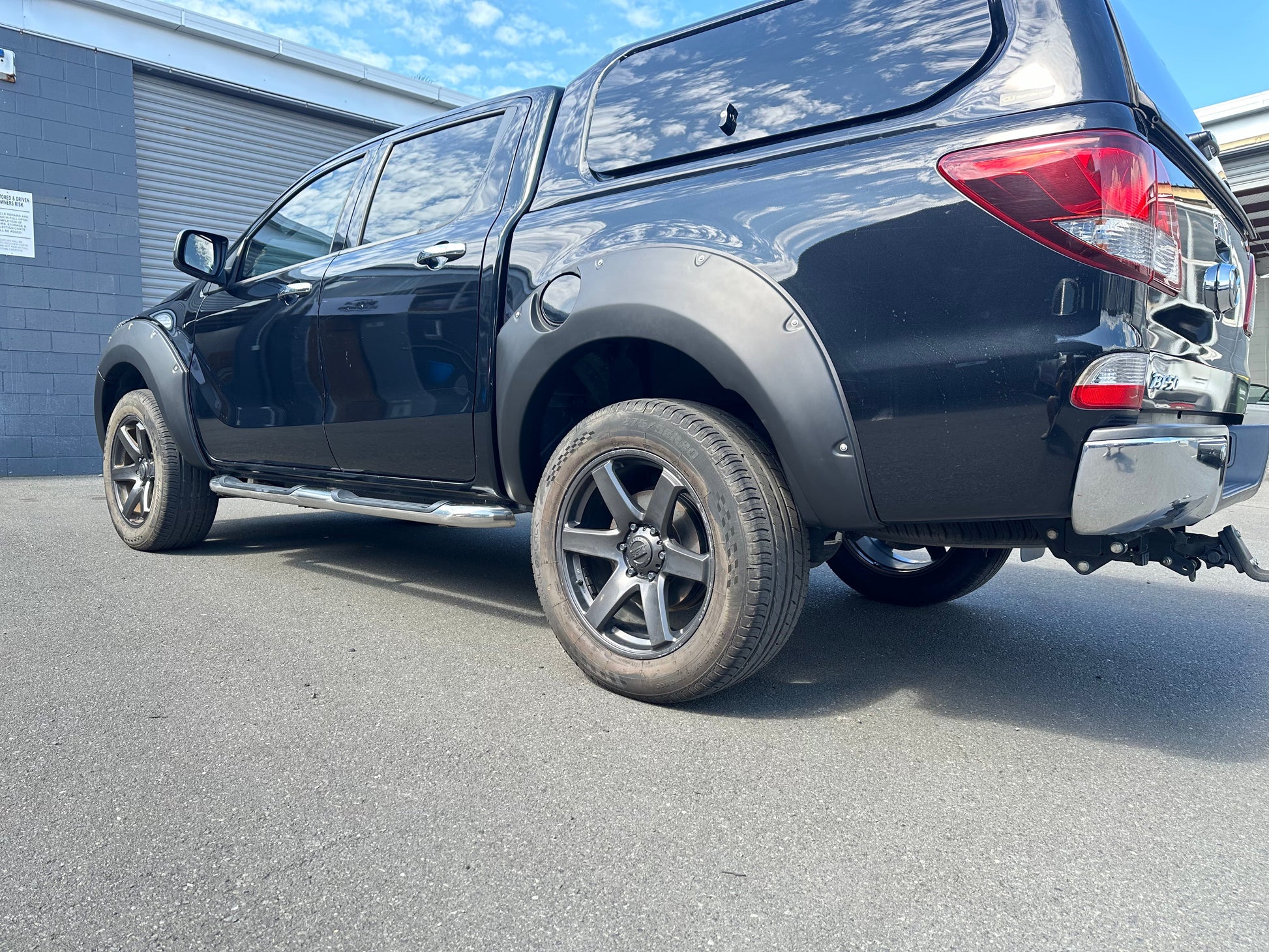 Fender Flare 9-Inch Mazda BT-50 2012-2020 Bolt Style Matte Black
