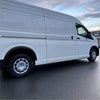 White toyota hiace 19 plus new shape zx minibus with smooth black fender flares silver alloy wheels and black trim