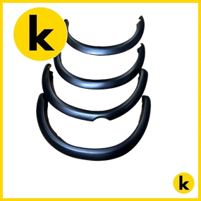 Fender Flare Mitsubishi Triton 2005-2015 Smooth Style Matte Black Kren Bits