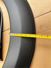Black matte finished fender flare with smooth curved design for mitsubishi triton 2015-2018