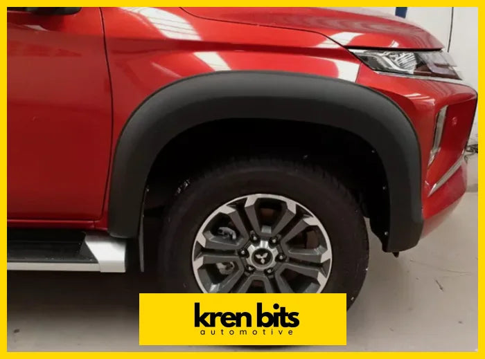 Fender Flare Mitsubishi Triton 2019-2023 Smooth Style Matte Black