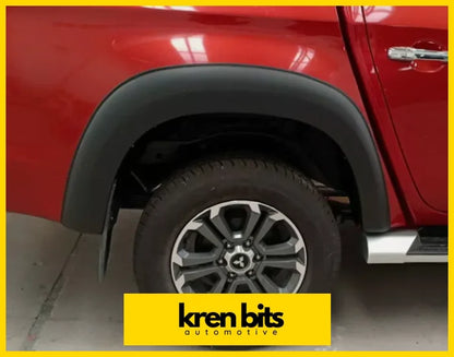 Fender Flare Mitsubishi Triton 2019-2023 Smooth Style Matte Black Kren Bits