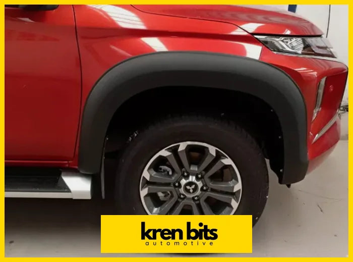 Fender Flare Mitsubishi Triton 2019-2023 Smooth Style Matte Black Kren Bits