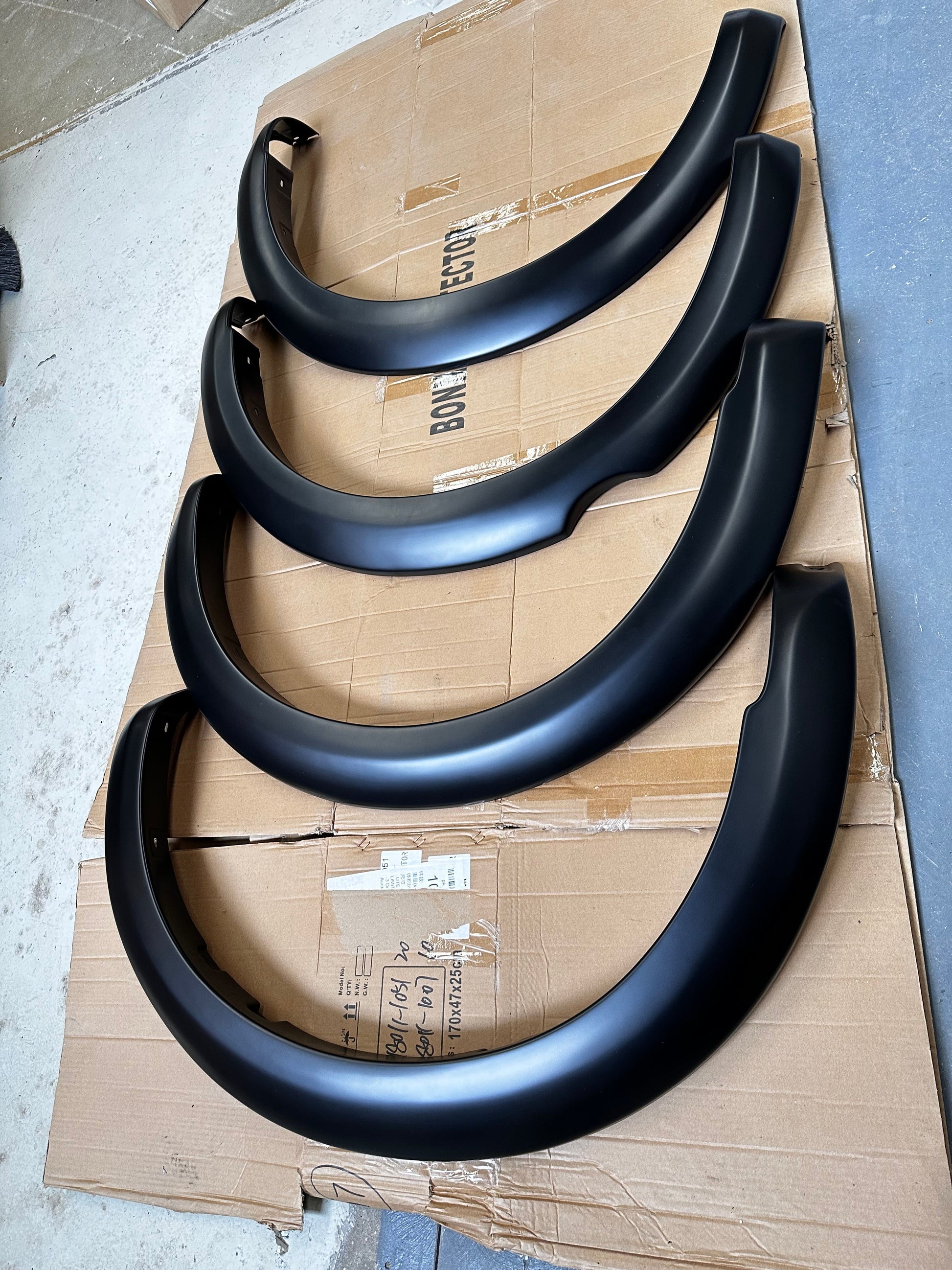 Fender Flare Nissan Navara D40 2005-2015 Smooth Style Matte Black