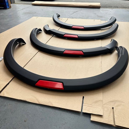 Fender Flare Nissan Navara NP300 2015-2020 OEM Style with Red layer