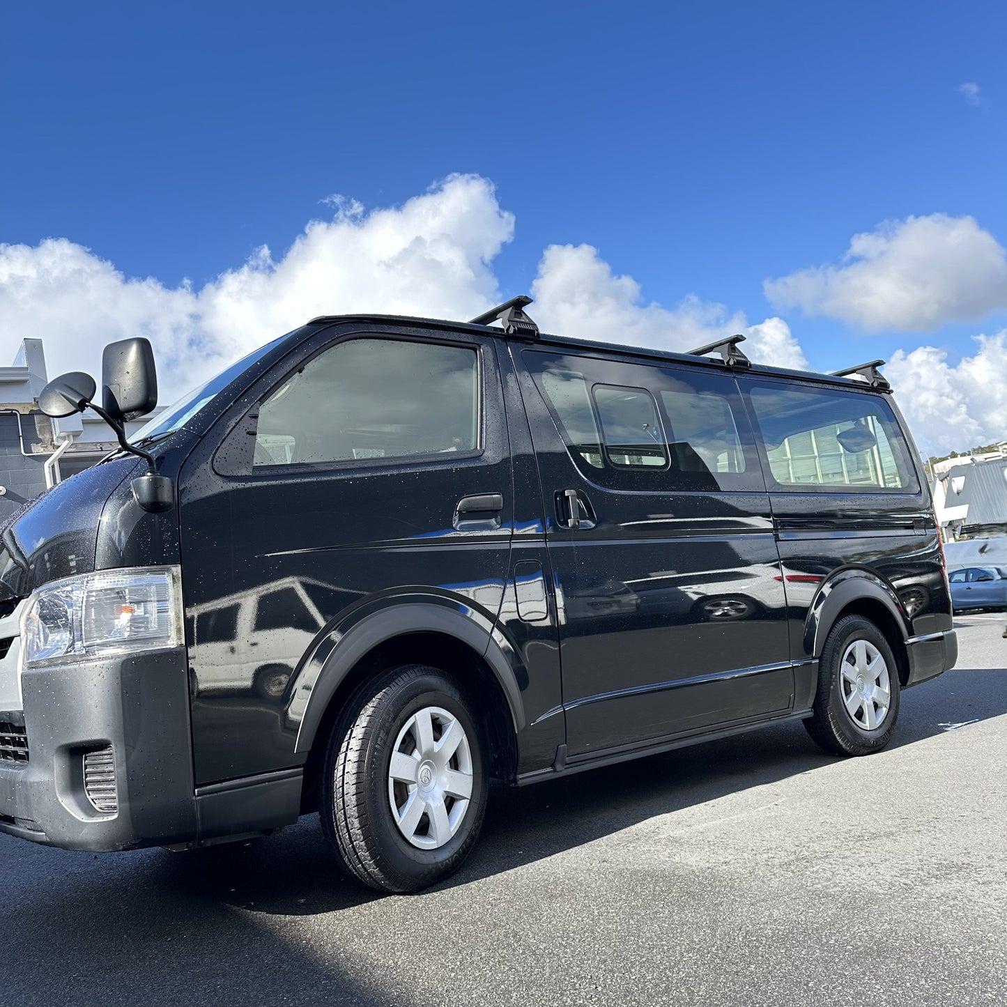 Fender Flare Toyota Hiace 2005-2019 Smooth Style Matte Black