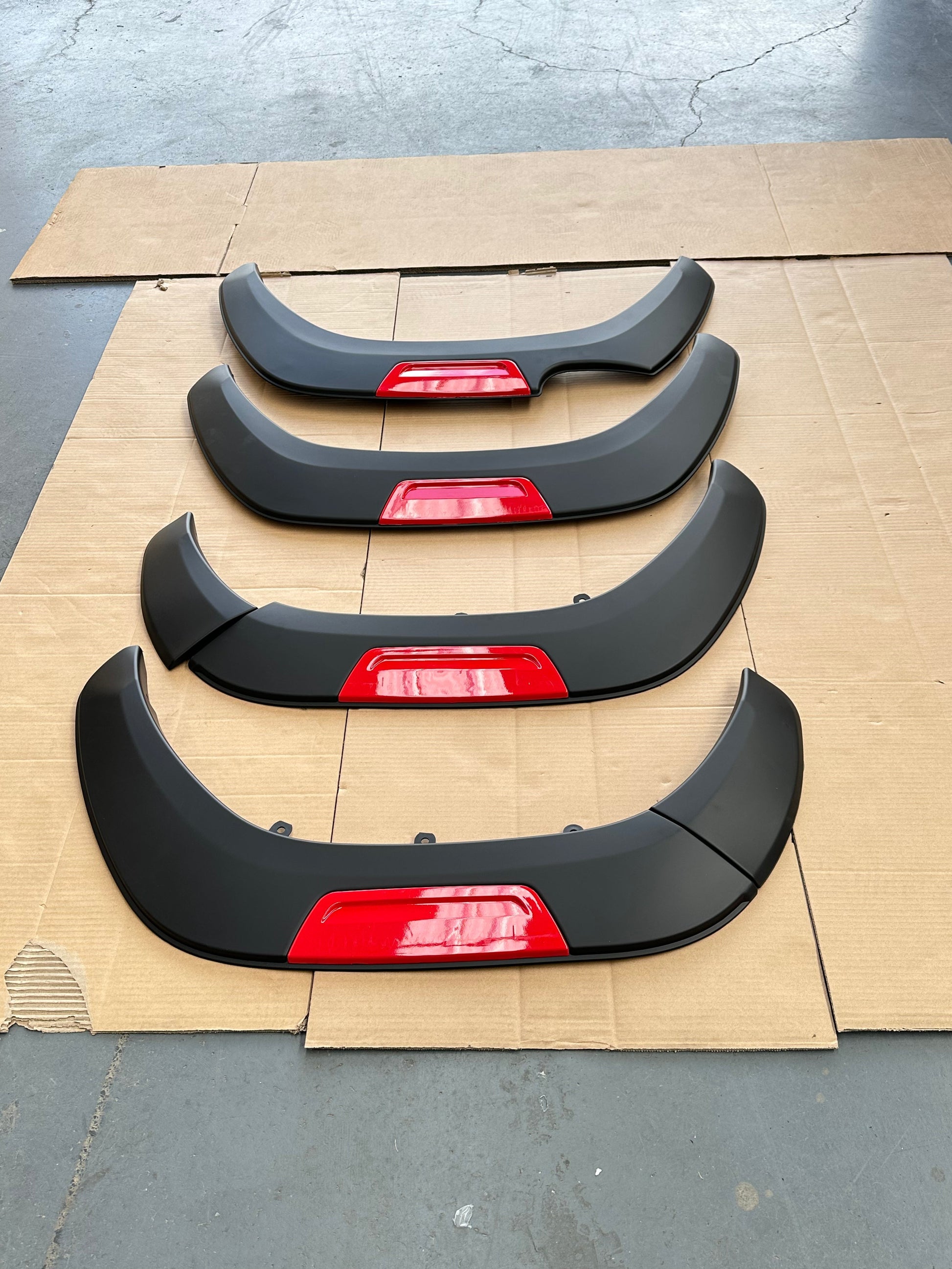 Fender Flare Toyota Hilux 2015-2020 OEM Style with Red layer Surface