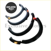 Black curved led headband with glowing orange lights designed for fender guard flares on ford ranger wildtrak xlt 2023-2025