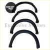 Set of four black plastic fender guard flares for ford ranger wildtrak xlt 2023-2025 shown from back side