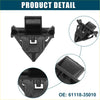 Black plastic fender liner trim clip with triangular base and rectangular top for toyota fj 2007-2014 replacement