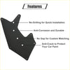 Black matte metal fender liner splash shield for toyota sequoia tundra with pre drilled mounting holes
