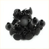Black plastic car interior trim clips with textured circular heads and rectangular slots for toyota sequoia tundra fender liners splash shield set