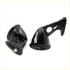 Black phantom speaker mounting brackets with glossy finish and metallic hardware for fender mirror set nissan datsun sunny