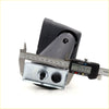 Black plastic and metal mounting bracket measured at 95.93 mm width for fender mirror x2 mazda rotary luce 929 rx-4