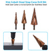 Cobalt Steel Step Cone Drill Bit Hole Cutter 4-12/20/32mm to suit Stainless — image 4