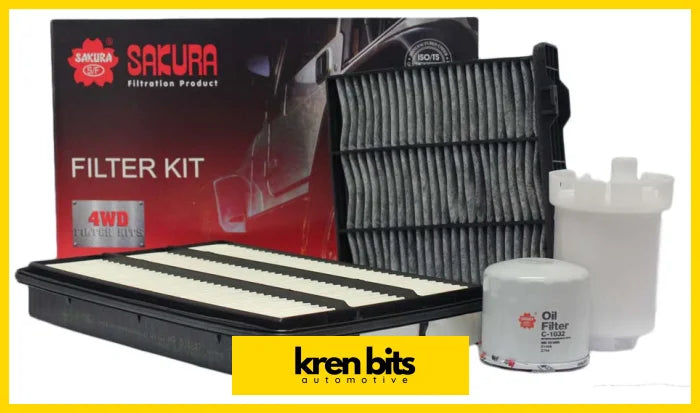 FILTER KIT OIL AIR FUEL CABIN MITSUBISHI PAJERO NM NP 6G74 Kren Bits