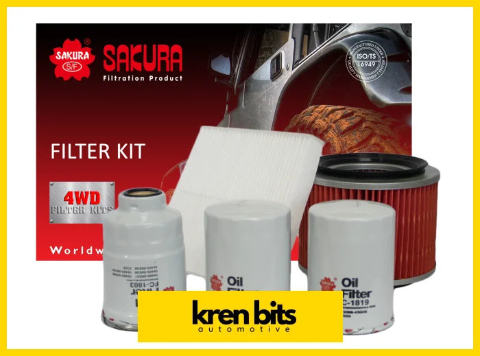 Filter Kit Oil Air Fuel Cabin Nissan Patrol Gu Y61 Td42T Service Kit