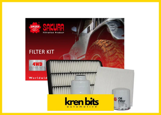 FILTER KIT OIL AIR FUEL CABIN TOYOTA PRADO KDJ150R Kren Bits