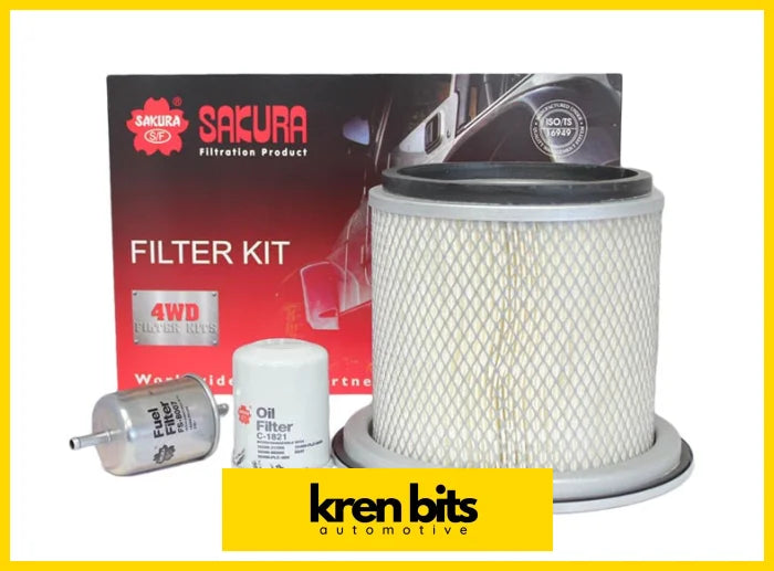 FILTER KIT OIL AIR FUEL NISSAN NISSAN PATROL GU Y61 TB45E Kren Bits